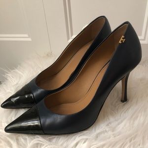 Tory Burch Navy & Black Pumps